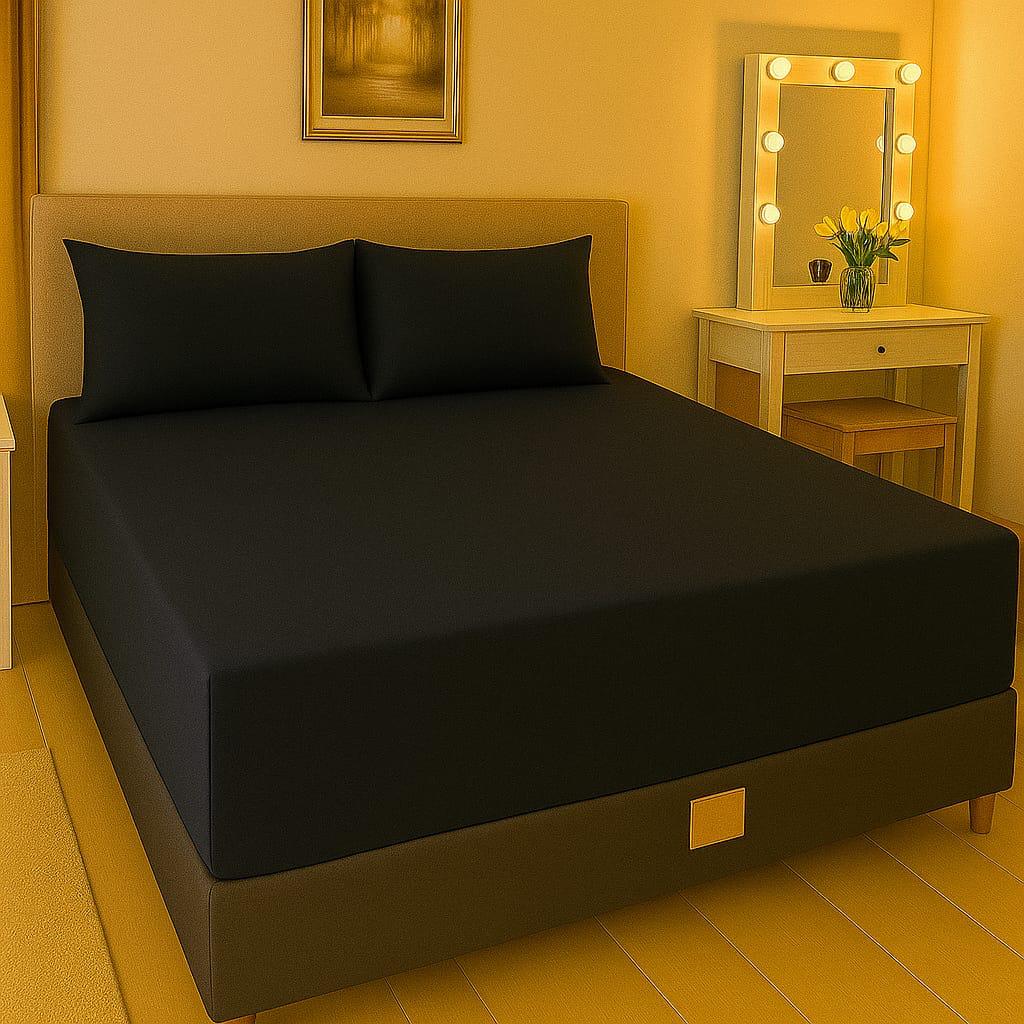 Luvas casal suede com fronhas