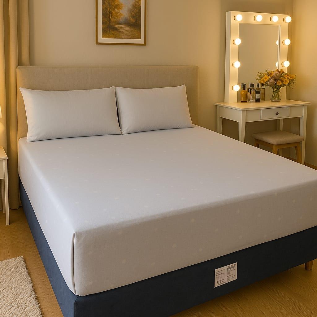 Luvas casal suede com fronhas