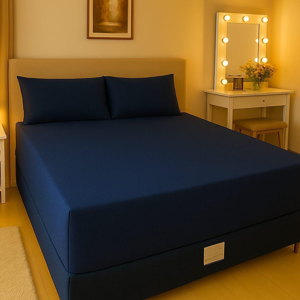 Luvas casal suede com fronhas